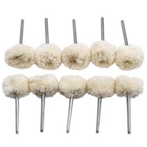 드러멜 드라멜 찌선반 10pc 3mm 양모 연마 브러시 dremel 액세서리 연삭 버핑 휠 그라인더 헤드 드릴 로터리 도구 액세서리 연마기, 10PC-A, 10PC-A