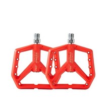 자전거 크랭크 산악 초경량 나일론 넓은 씰 베어링 페달 액세서리, 3.NiLong red, 1개