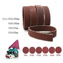 목재 사포 벨트 샌더 연마 도구 연질 금속 연마용 p40-p1000 샌드페이퍼 연마 밴드, 40, 915x100mm
