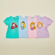 코코리따 **정말 이 가격에~~~**사이즈있을때 득템찬스!!**6400원** 시원한~~~스윗 프린세스 쿨 반팔 티셔츠~~ 아이들이 좋아하는 공주님들~~