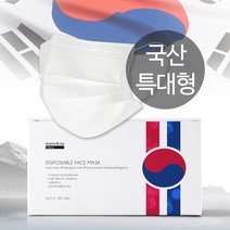 국산 비말차단 덴탈마스크 특대형 일회용 숨쉬기편한 50매, 단품