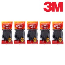 3M 슈퍼그립 핫 혹한기 장갑 M사이즈, 멜란지블랙, 5개