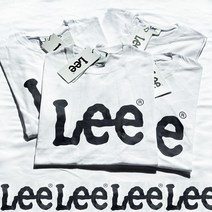 LEE 리 상의 빅트위치 화이트 루즈핏 반팔 티 티셔츠