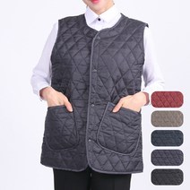 겨울 방한 누빔 단추형 경량 조끼 앞치마 MV03, MV03 네이비L, 1개