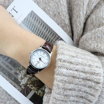 카시오 레트로 아날로그 손목시계 여자 가죽시계 실버 골드 금장 브라운 블랙 5종