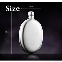 플라스크 휴대용 술병 3oz 304 스테인레스 스틸 망고 힙 여행 위스키 알코올 주류 병 flagon 소녀를위한 작은 병, 3온스, 1개