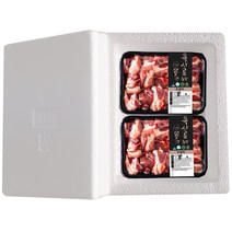 [목사골농장]국내산 한돈 돼지갈비 세트3호 500gx6개 냉동 총3kg 부직포가방 포함