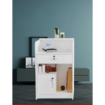 인포메이션 데스크 미용실 민원대 계산대 카페 병원, 밝은 회색 오픈 60x42x95cm