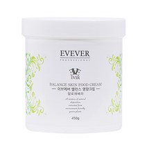 이브에버 밸런스 영양크림 450g 알로에베라 대용량 모든 피부 탄력 크림 피부관리실 전용, 스파츌라1개+고급 화장솜 100매(1Box)