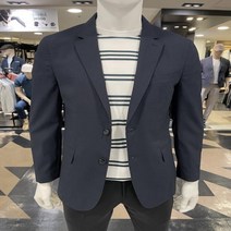 트레몰로 인디안 트레몰로 nc중앙로역점 여름 네이비 잔패턴 사방스판캐주얼자켓