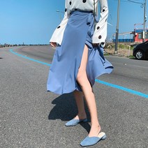 모노위크 루루 실키 롱 랩스커트