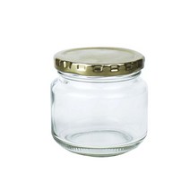 [가인글로벌] 원형젓갈250 유리병 48개+골드캡48개 잼병 수제청병, 48개, 210ml