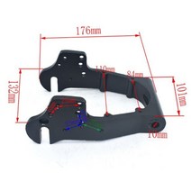 전동킥보드악세서리 튜닝 부품 10 인치 전기 스쿠터 리어 포크 Kugoo M4 전자 스피드 웨이 5 킥 액세서리 스케이트 보드, Bracket A