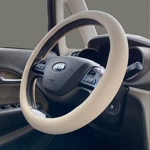 차차차 크라이슬러 숨쉬는 순정형 타공 핸들커버 300C, 핸들커버_프리미엄_단색_코튼베이지