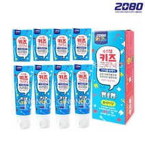 2080 키즈크리닉 치약 불소함유, 80g, 8개