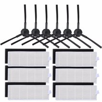 로봇 청소기 필터 걸레메인 사이드 브러시 Hepa 교체 부품 iLife A40 A4S Polaris PVCR 0826 0726W Amibot Spirit ICE H2O 스마트, 세트 2