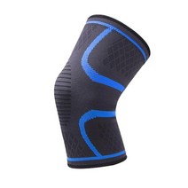 무릎 팔꿈치 보호대 탄성 무릎 패드 나일론 스포츠 1 개 기어 Patella Brace 조깅 농구 배구 지지, 02 파란_03 XL