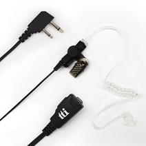 TTi 무전기 이어마이크_2pin (프로플러스/프로원/프로클래식/프로스타/프로터보/프로K2 용), 2pin, 2pin(기역자형)