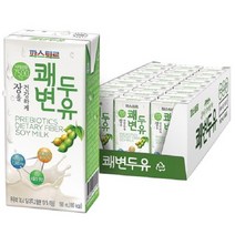 파스퇴르 쾌변두유 플레인190ml, 48팩