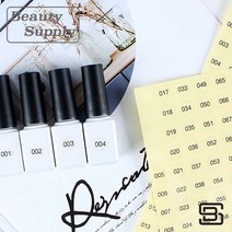 미니 원형 번호 넘버링 스티커 14종, 1~160, 투명(8mm)