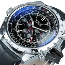 남성 메탈 명품 예물시계 선물 50대 40대 30대 남자 손목 시계 자동 기계식 군사 파일럿 가죽 스트랩 스포츠 3 하위 다이얼 탑 브랜드 럭셔리