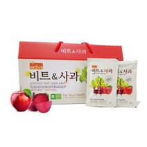 제천양채영농조합 국내산 100% 비트사과즙 레드비트즙 100ml 30포