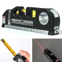 레이저 수평기 레벨 프로3 레벨기 줄자 수평계 먹줄 수직 타일 작업 목공구 공구