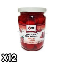 FK 체리(적 꼭지 화풍 400g) X12, 상세페이지 참조
