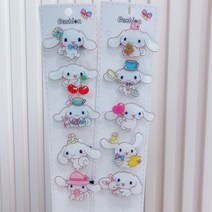 [당일출고] 산리오머리핀 시나모롤머리핀 산리오헤어액세서리 산리오헤어핀 5종. 10종세트