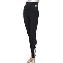아디다스 우먼스 3D 트레포일 삼선 타이츠