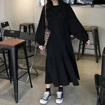 롱 원피스 맥시 여성 파티 드레스 여행 큰 사이즈 6xl 150kg 가을 ​​긴