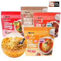 물 붓고 5분~ 간편한 즉석밥! 두리두리 라면밥x3종 세트! 등산 낚시 캠핑, 치즈라면밥 3개