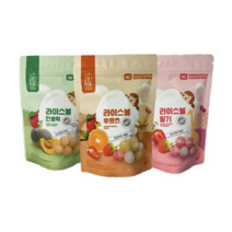 아비삭 유아 라이스볼 간식 30g x 3종세트, 딸기+후르츠+단호박, 3세트