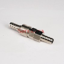 보트 악세사리 요트 수리 호환용 12mm od barbs 황동 니켈 도금 연료 라인 가스 호스 빠른 연결 해제 커플러 용 해양 파이프 피팅