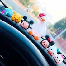 디즈니피규어 자동차 장식품 차량용 소품 심볼미키 공공의 어린 가능 사랑 인싸템 내부장식 인테리어용품 3585550445, 디즈니 6개 _빨간 모자 쇠오리 수반