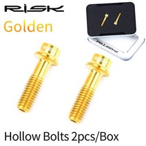 자전거 스템 위험 2pcs m5 18mm 핸들 바 고정 티타늄 ti 볼트 고정 나사 mtb 시트 포스트 클램프 용 중공 경량, 1 세트 gd 모자 머리