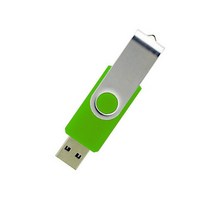 usb기기 usb Exuanck 사용자 정의 로고 금속 회전 USB 2.0 4 기가 바이트 8 16 32 메모리 플래시 드라이브, 03 green_08 1GB