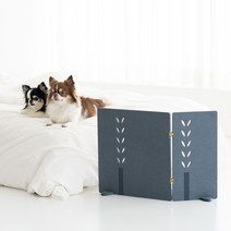 까비 pinsa 반려동물 화장실 가림막 파티션 울타리 강아지 고양이, 네모(2단형), 네츄럴