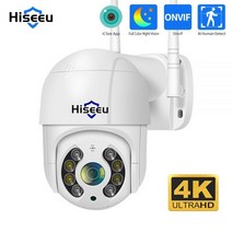 Hiseeu 실외 무선 홈 IP카메라 CCTV 4K 8MP PTZ 와이파이 IP 카메라, 3MP NO Card_KR | 3.6mm