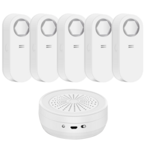 누수탐지기 감지기 smart water sensor home alarm 홍수 경보 ove low security alarm system 120bd alarm, 허브가 있는 5개