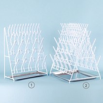 LK Labkorea 탁상형 초자 건조대 Tabletop Drying Rack 단면 & 양면 (주문제작 2주소요), 양면 TRS002