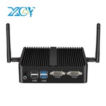 미니 pc xcy 팬리스 인텔 셀러론 j4125 쿼드 코어 듀얼 nic 기가비트 이더넷, 셀러론 2955u ddr3l, 램 아님 ssd 아님