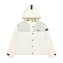 [국내매장판]내셔널지오그래픽 바람막이 오거스틴 오리진 여성 배색 아이보리 점퍼 자켓 N231WJP960 IVORY