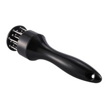 고기 망치 탕탕이 돈까스 연육기 스테인레스 스틸 연화제 바늘 스테이크 비터 주방 도구 전문 요리, 01 Black