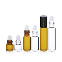 온포드 롤온 향수 공병 롤러볼 아로마 용기, 1개, 브라운 10ml