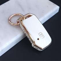 기아 EV6 모하비 쏘렌토 MQ4 니로 스포티지 nq5 셀토스 카니발 K8 K7 K5 K3 스마트키 키케이스 키홀더 키링 악세사리 차량용품, 5버튼, 화이트