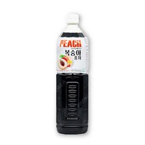 유나인베이스 복숭아홍차 1.5L -1개/ 과일원액 희석음료