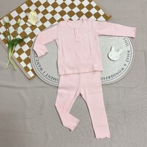 압소바 @무료배송@ 귀엽고 인기많은 출산 유아 봄 여름 가을 겨울 내의 상하 세트 제품 외출복 데일리로 입히기 좋은 깔끔한 아기내의 컬리내의 AVA10313