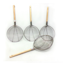 스텐 아미 나무자루 1호~특호 6종 건지기 채반 채망, 아미3호-C망