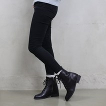 소가죽수제화 레이스업 키높이 워커힐 여성 국내제작 발편한 6.5cm 6목끈 워커 앵글